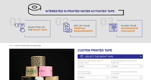 Packaging - technical adhesive tape to pack light or heavy parcels